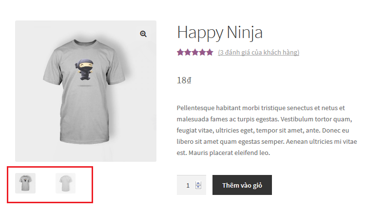 Thay đổi kích thước ảnh sản phẩm woocommerce