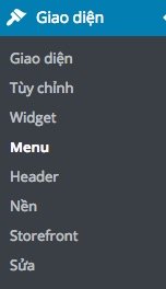 Đưa các trang woocommerce lên menu